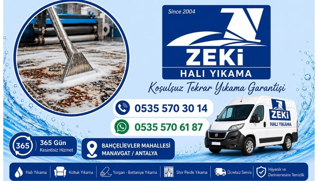 Manavgat Bahçelievler Mahallesi Halı Yıkama